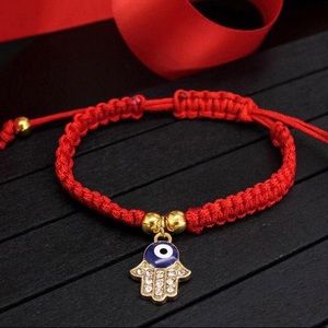 Hamsa Evil eye red bracelet Jewerly new unisex